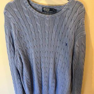 Mens Blue XL Polo by Ralph Lauren 100% Cotton Sweater